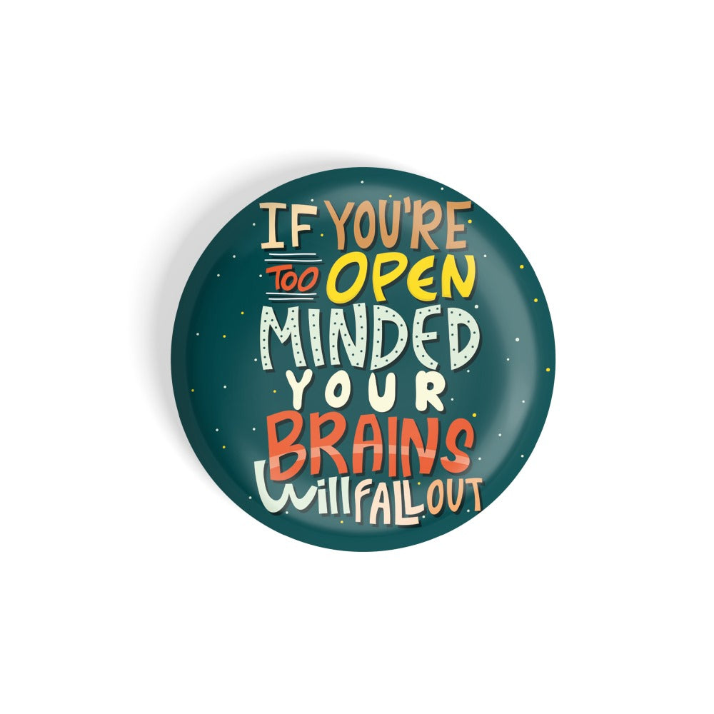 dhcrafts Round Fridge Magnet Quotes Green Life Is Short Smile While You Still Have Teeth D2 Glossy Finish Design Pack of 1 (75 mm)